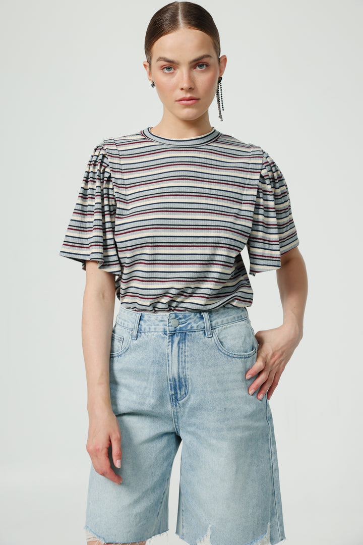 First Grey Stripes T-Shirt