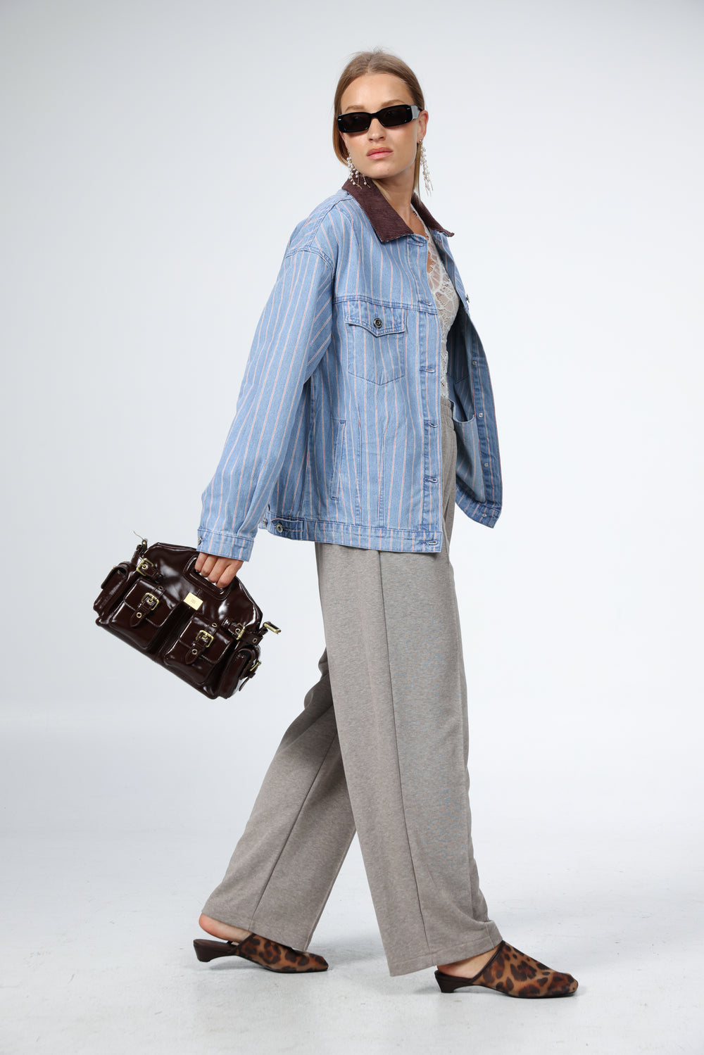 תיק יד יוקרתי לנשים Soul Brown Leather Bag 