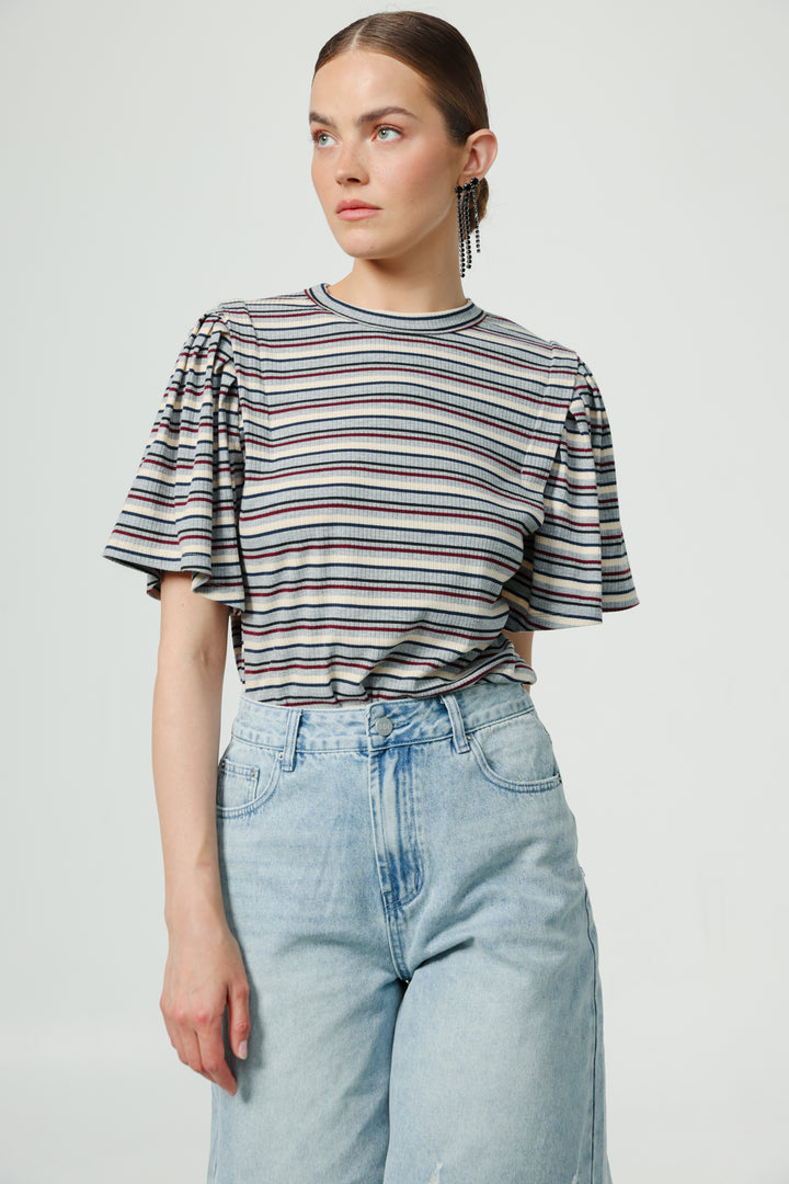 First Grey Stripes T-Shirt