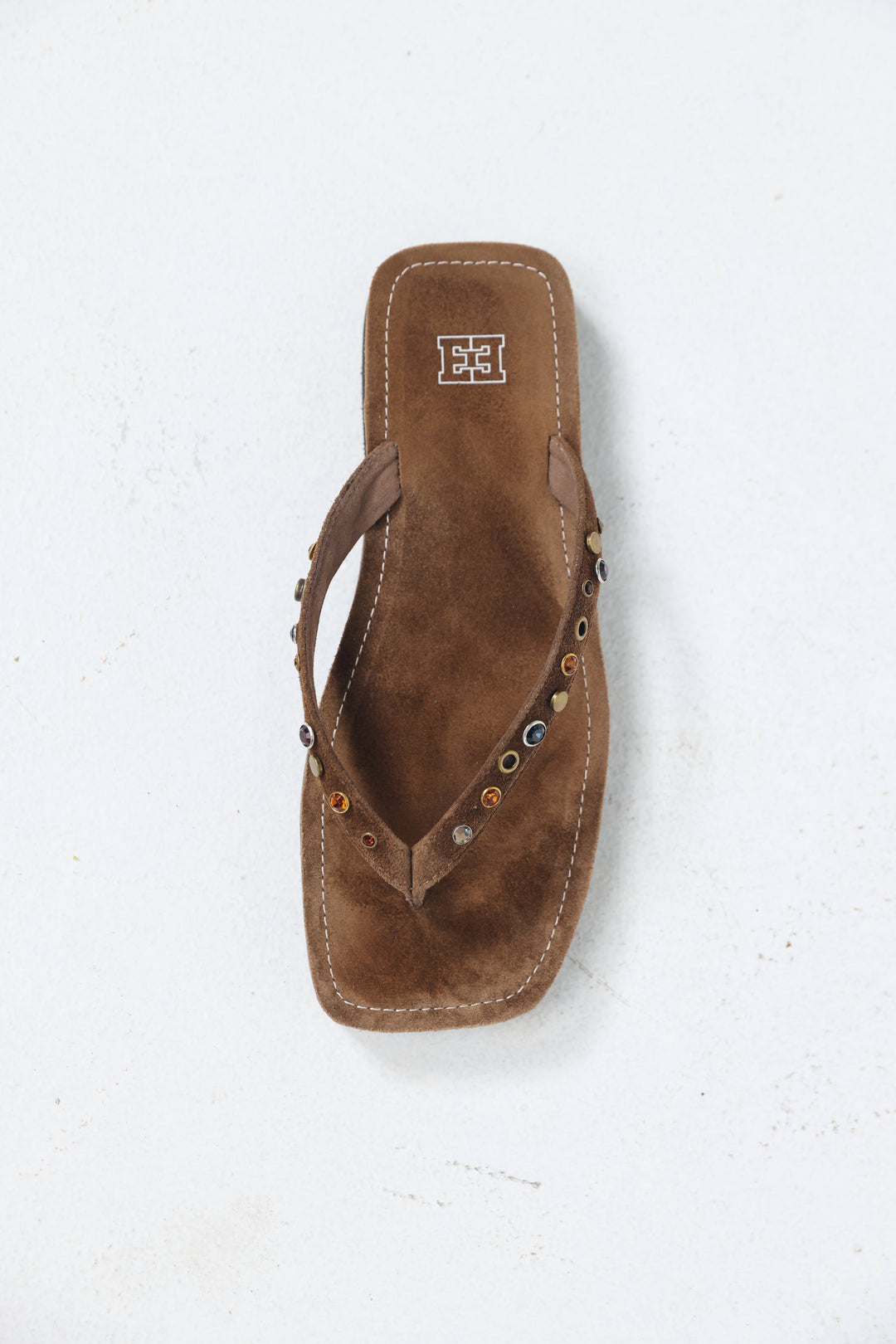 Studded Brown Sandals