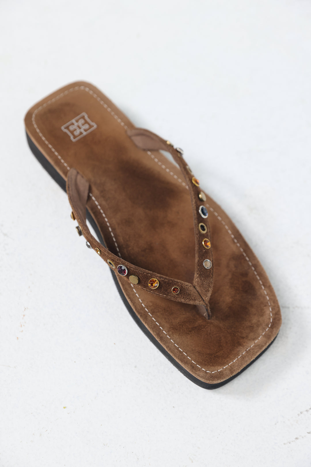 Studded Brown Sandals