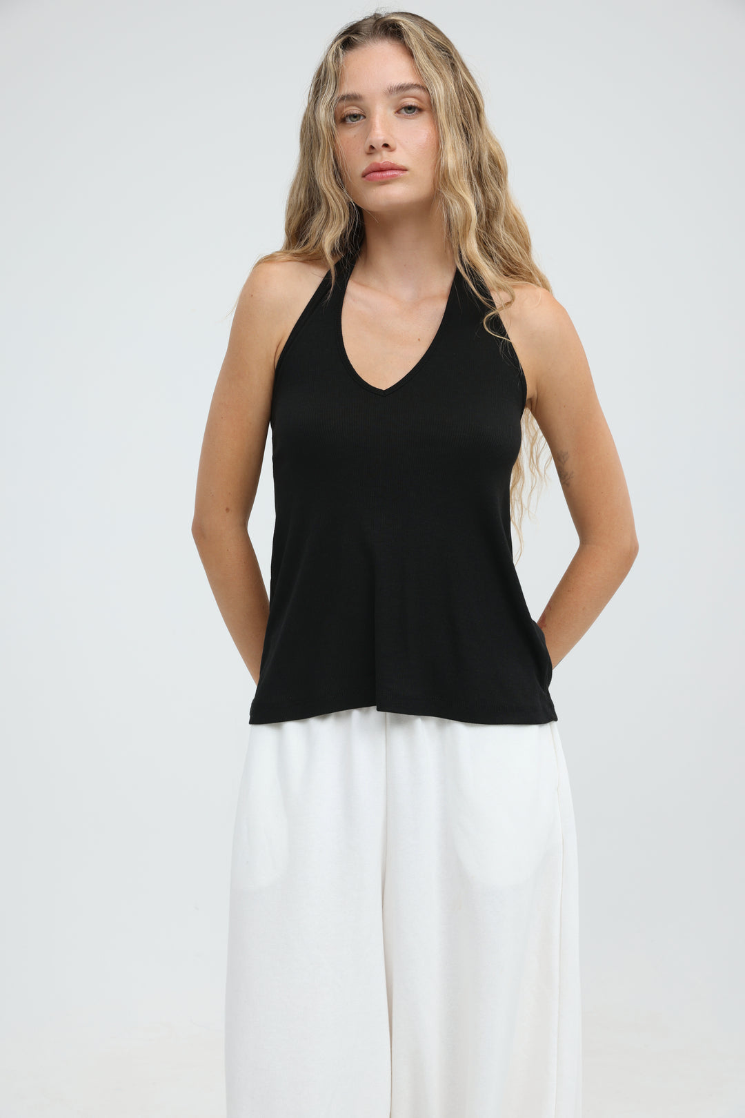 Clean58 Black Halter Tank
