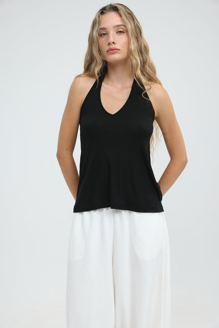 Clean58 Black Halter Tank