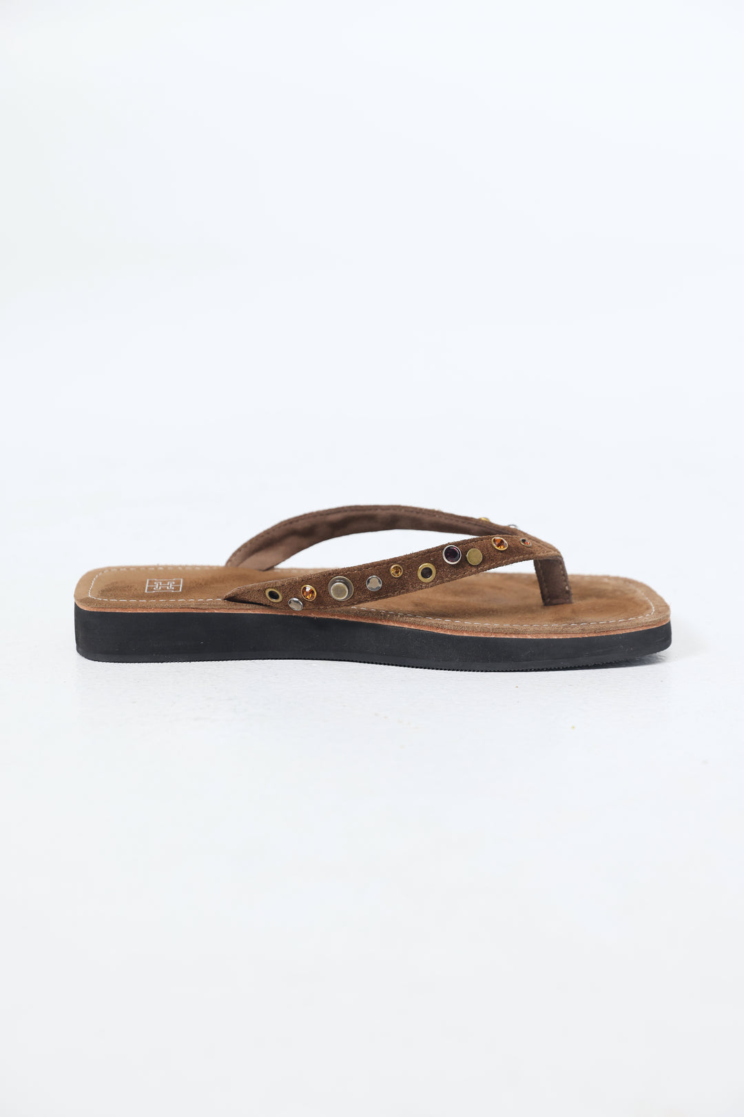 Studded Brown Sandals