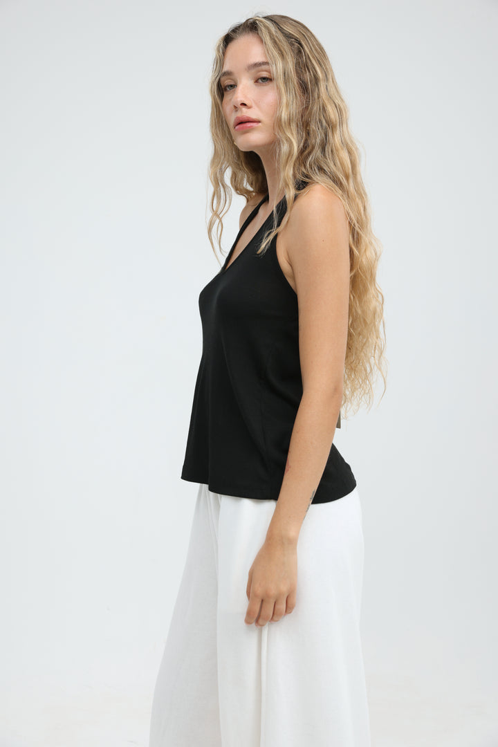 Clean58 Black Halter Tank
