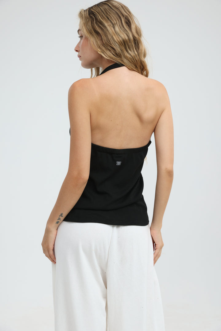 Clean58 Black Halter Tank