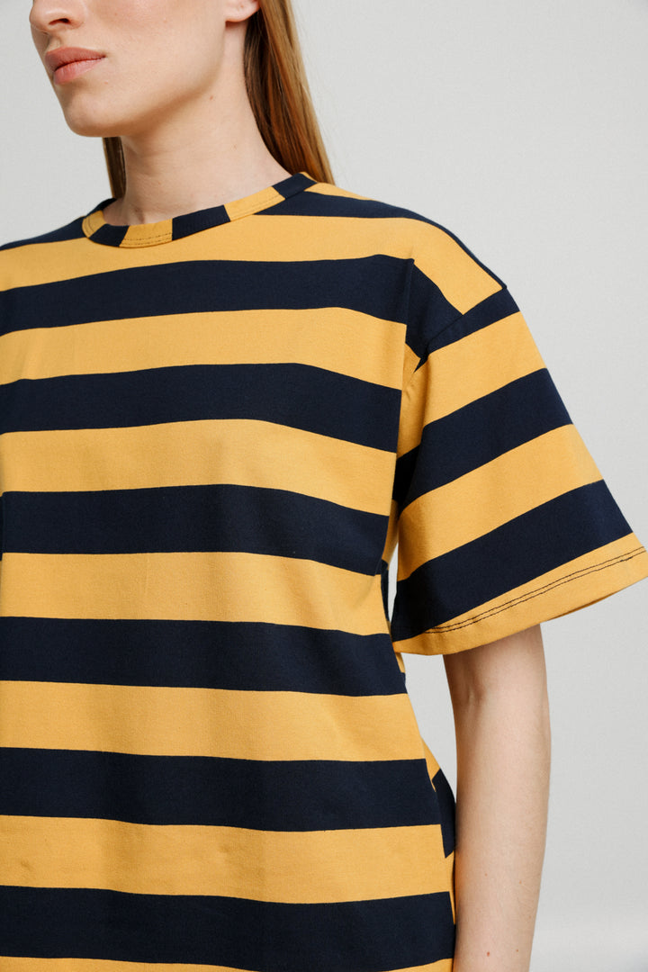 Rock Navy&Mustard Stripes T-Shirt