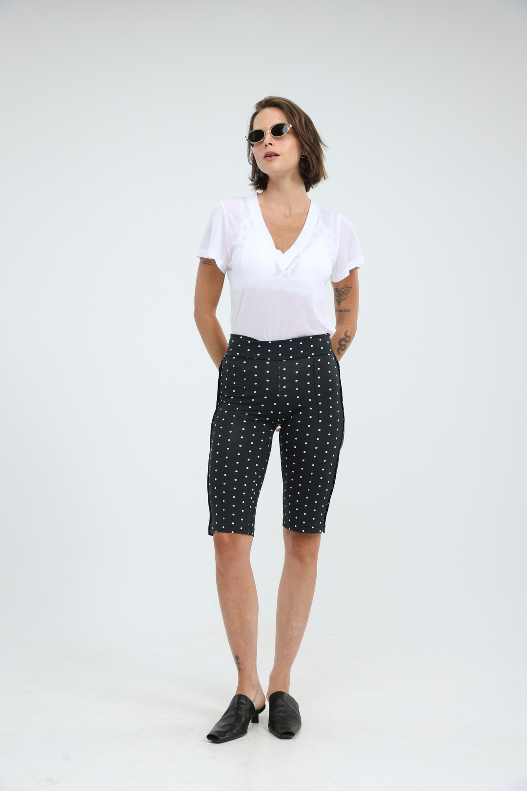 Snaps Black Dots Leggings