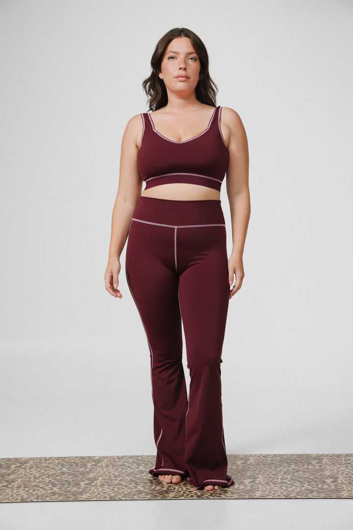 Hershko Leopard Flared Leggings