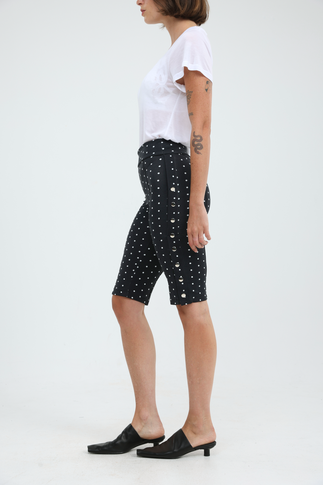 Snaps Black Dots Leggings