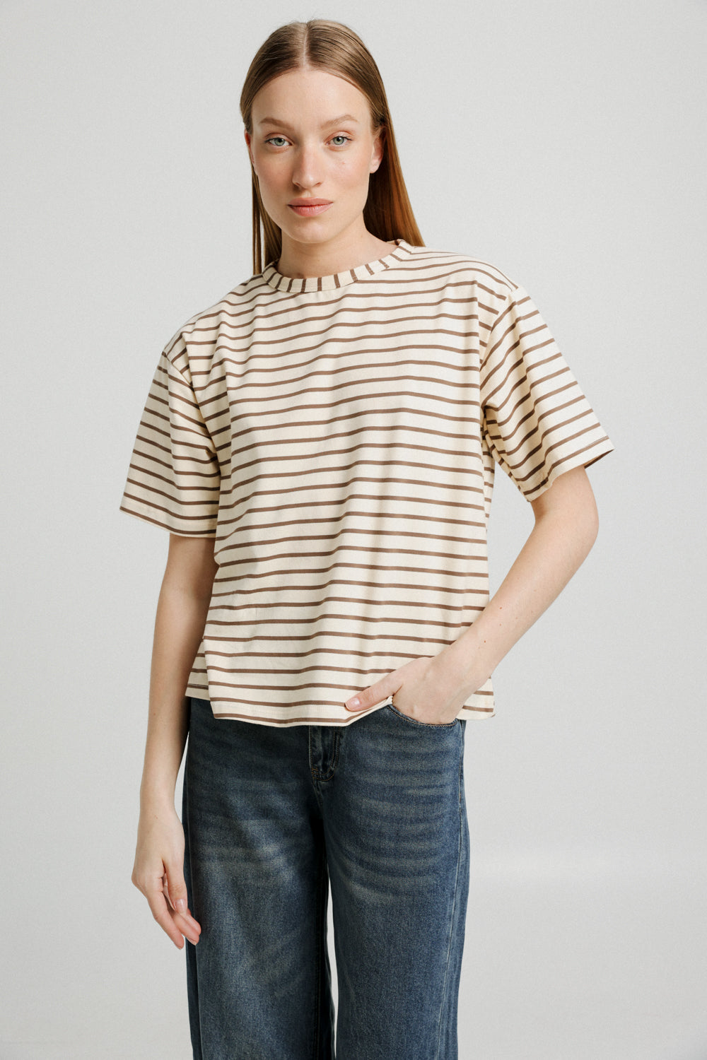Rock Brown Stripes T-Shirt