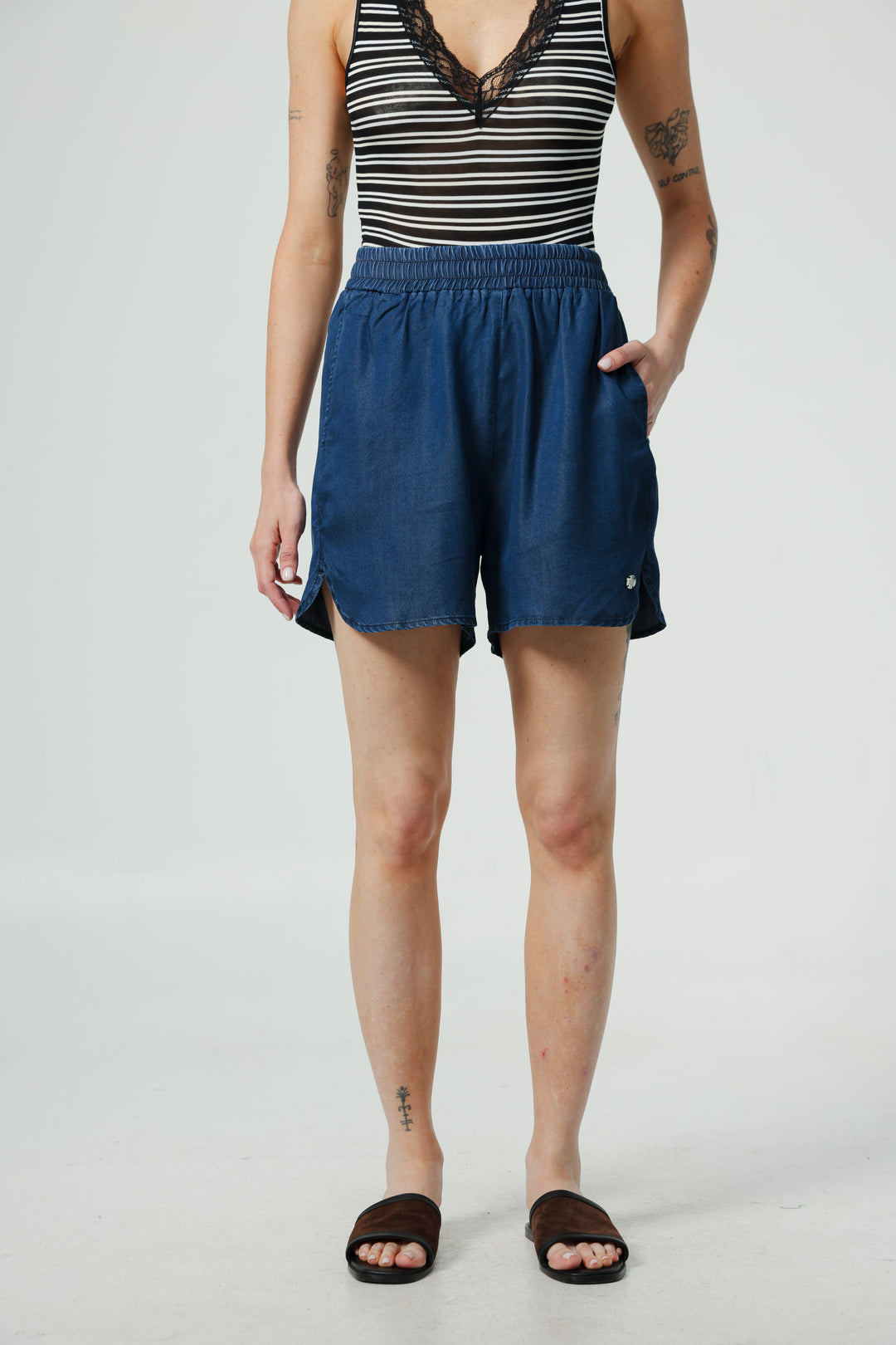 Buni's Dark Blue Denim Shorts