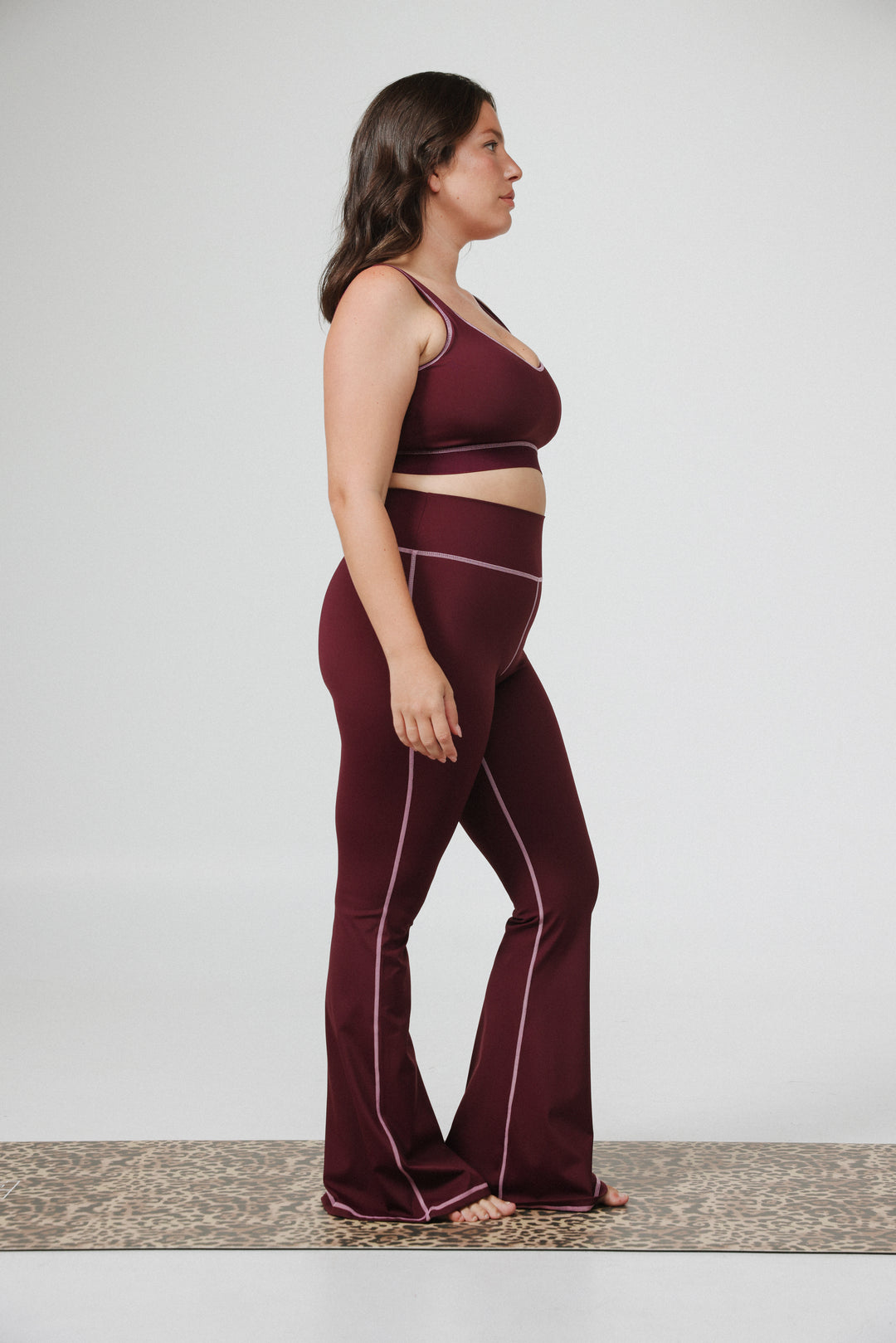 Hershko Leopard Flared Leggings