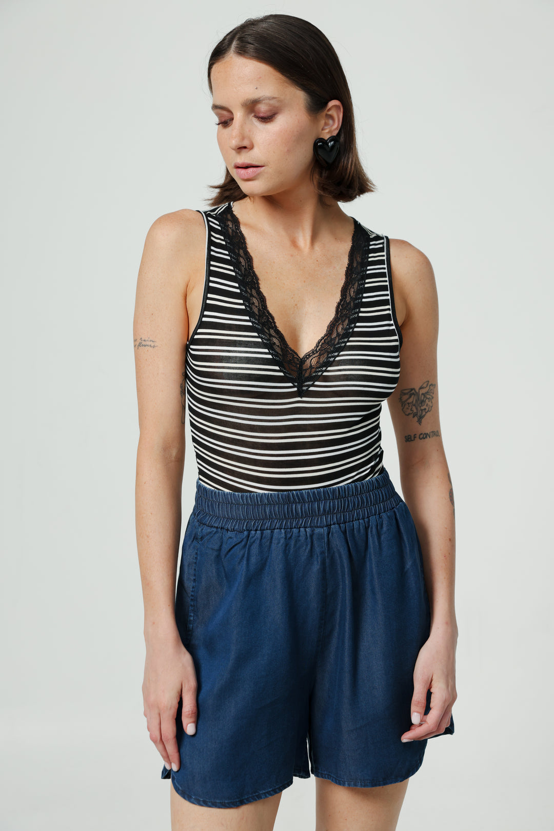 Season Striped Bodysuit