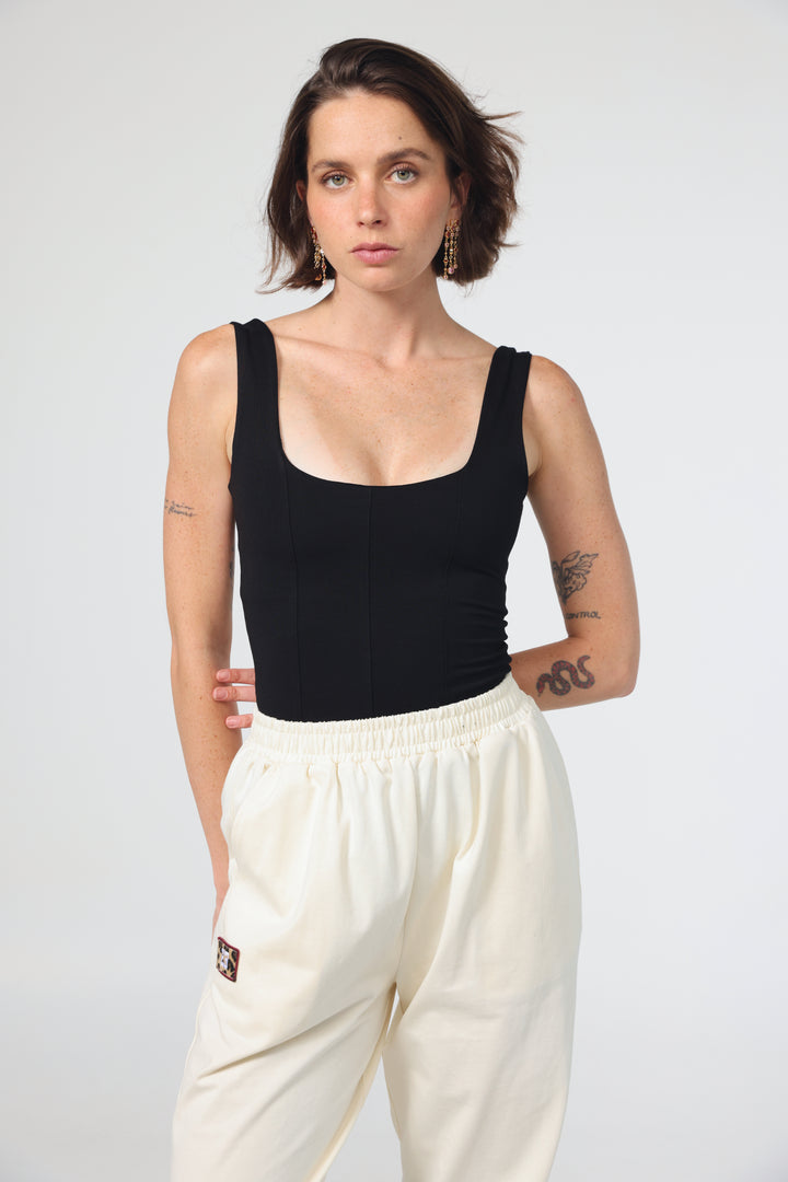 Corset Black Tank
