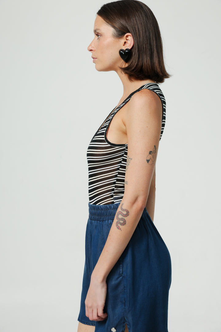 Season Striped Bodysuit