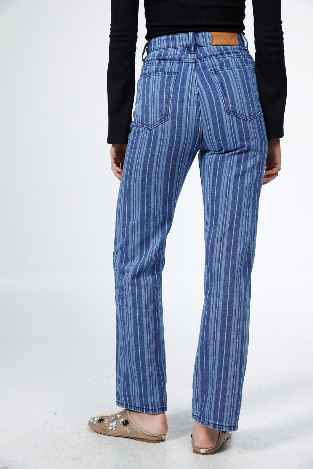 T Star Blue Striped Denim