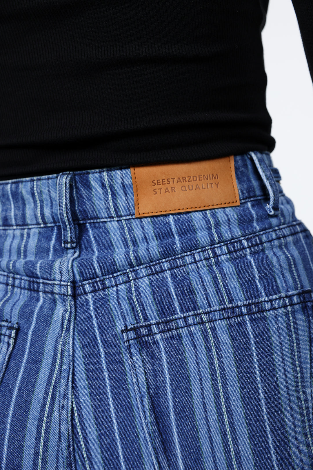 T Star Blue Striped Denim