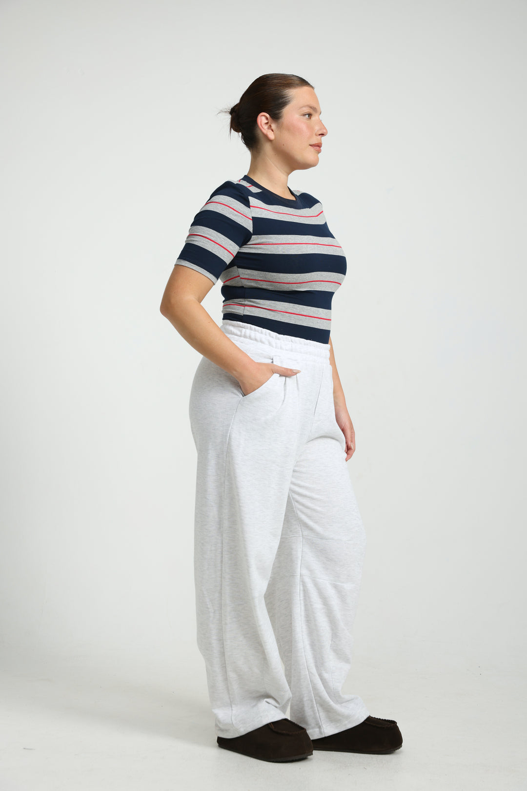 Weekday Brown Striped Bodysuit