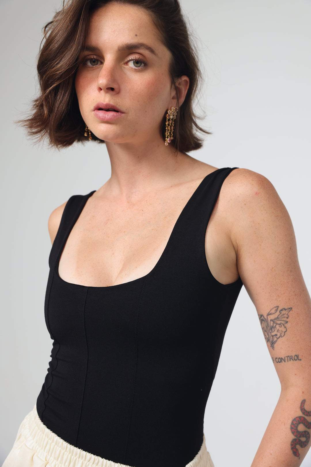 Corset Black Tank