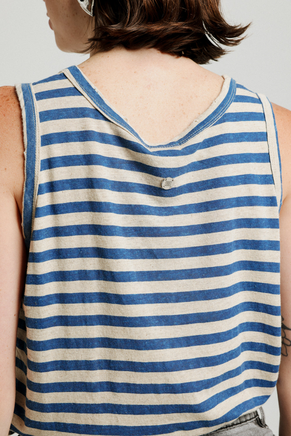 Vaycay Blue Striped Tank