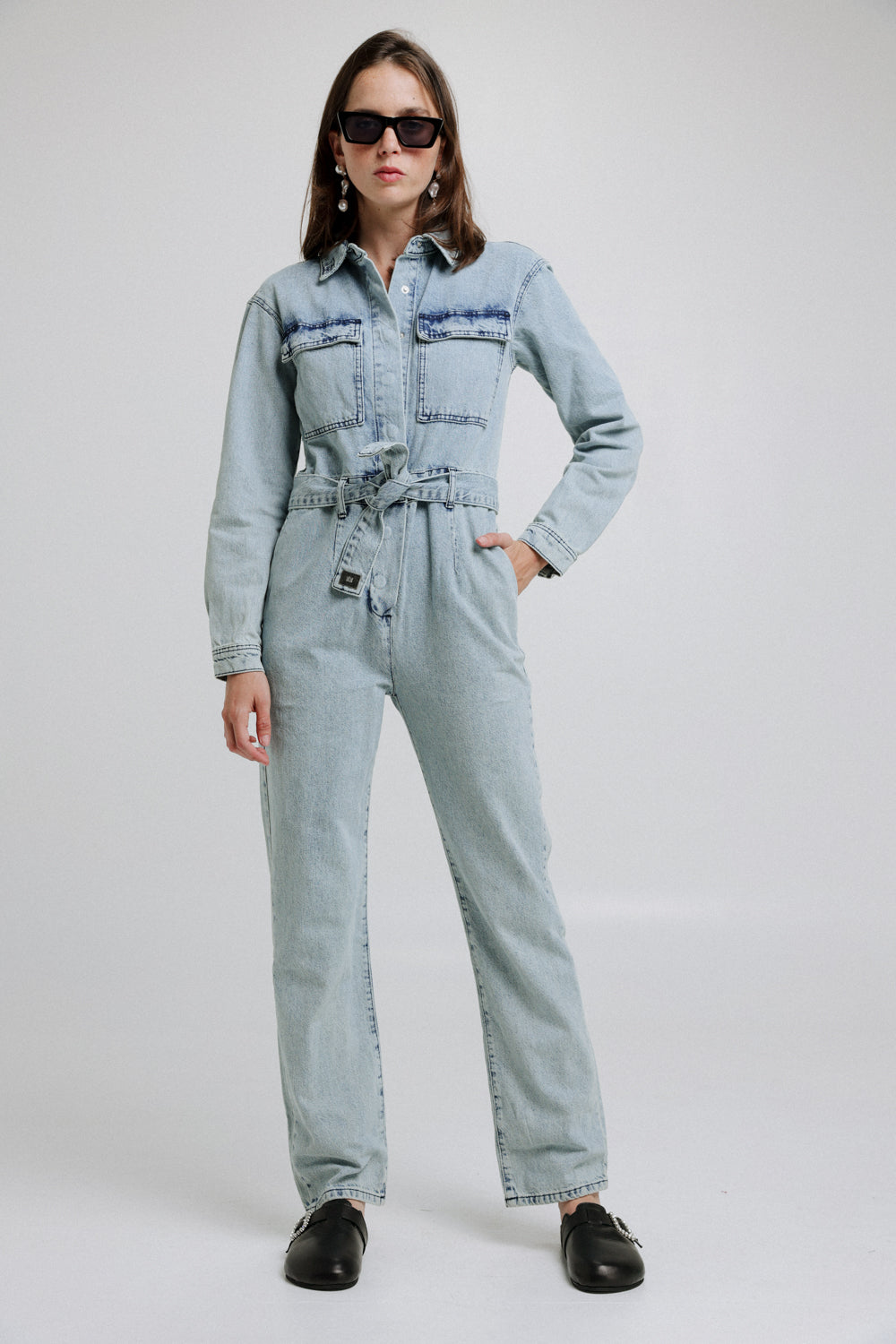 Lev Light Denim Jumpsuit