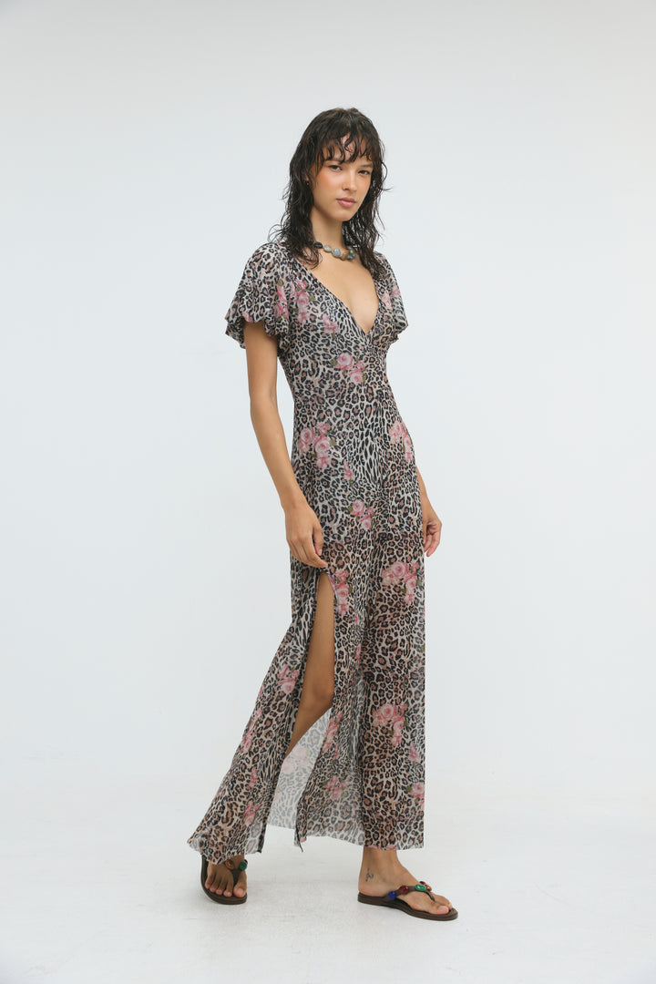 Rhodes Leopard Maxi Dress