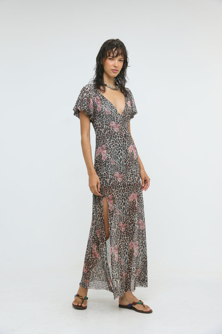 Rhodes Leopard Maxi Dress