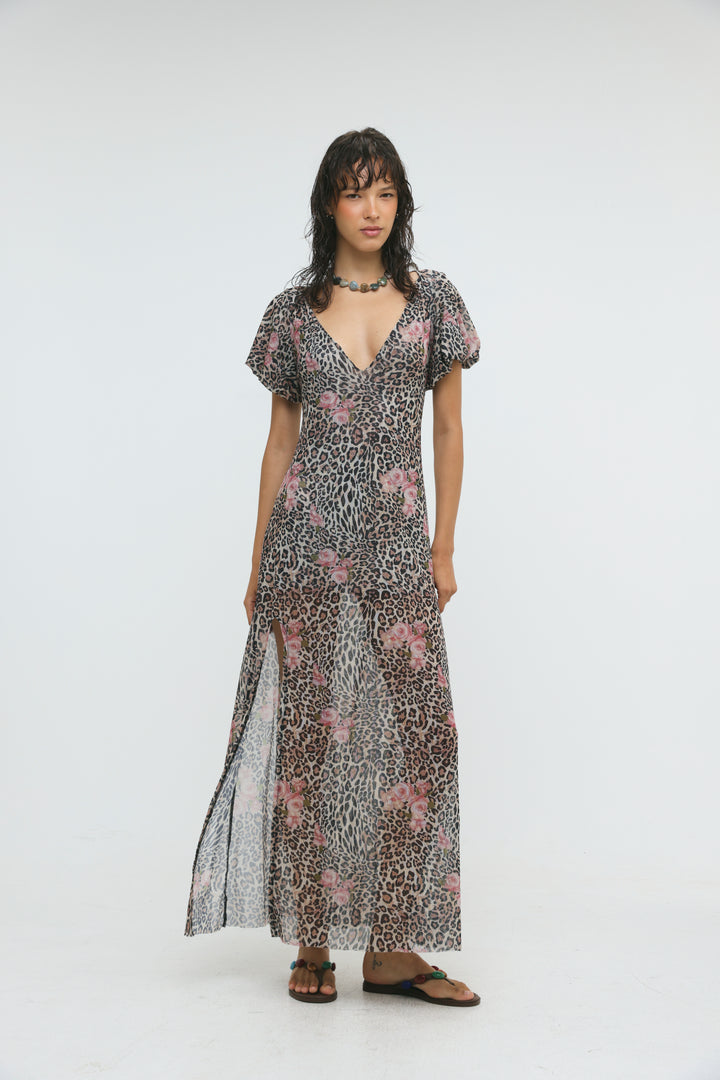 Rhodes Leopard Maxi Dress