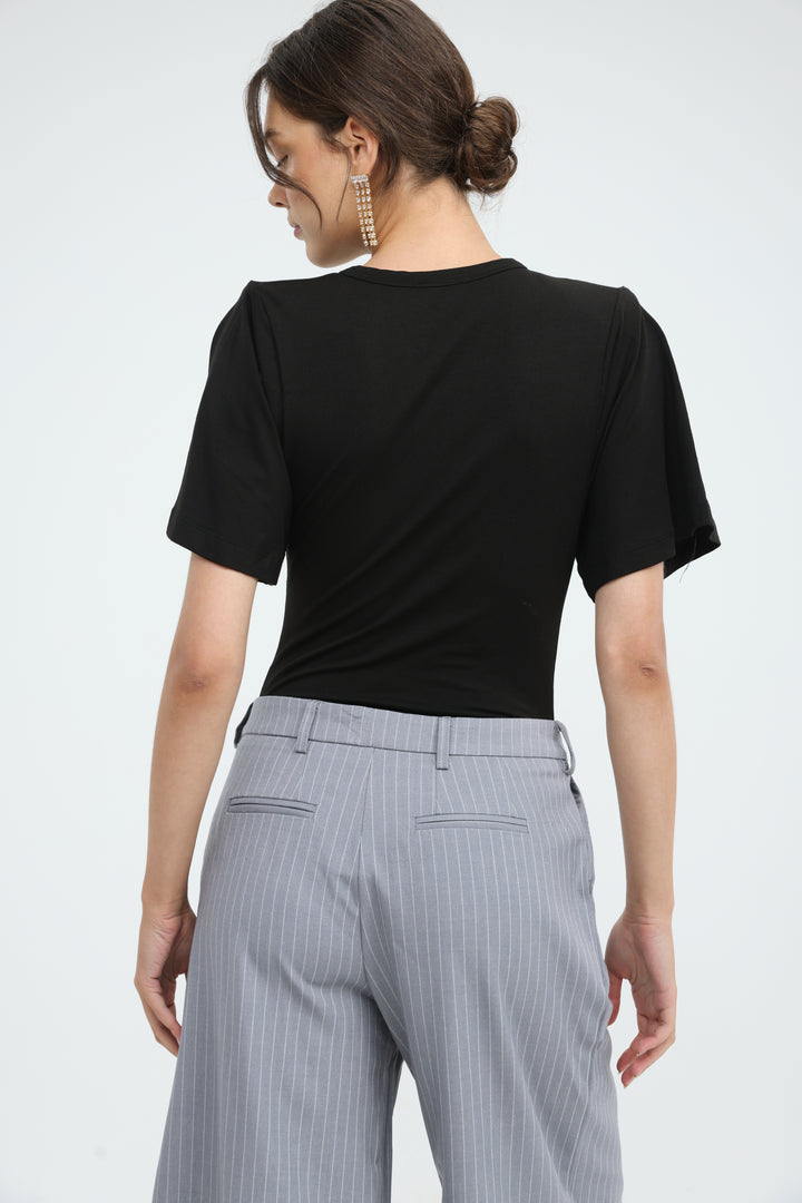 Priority Black Bodysuit