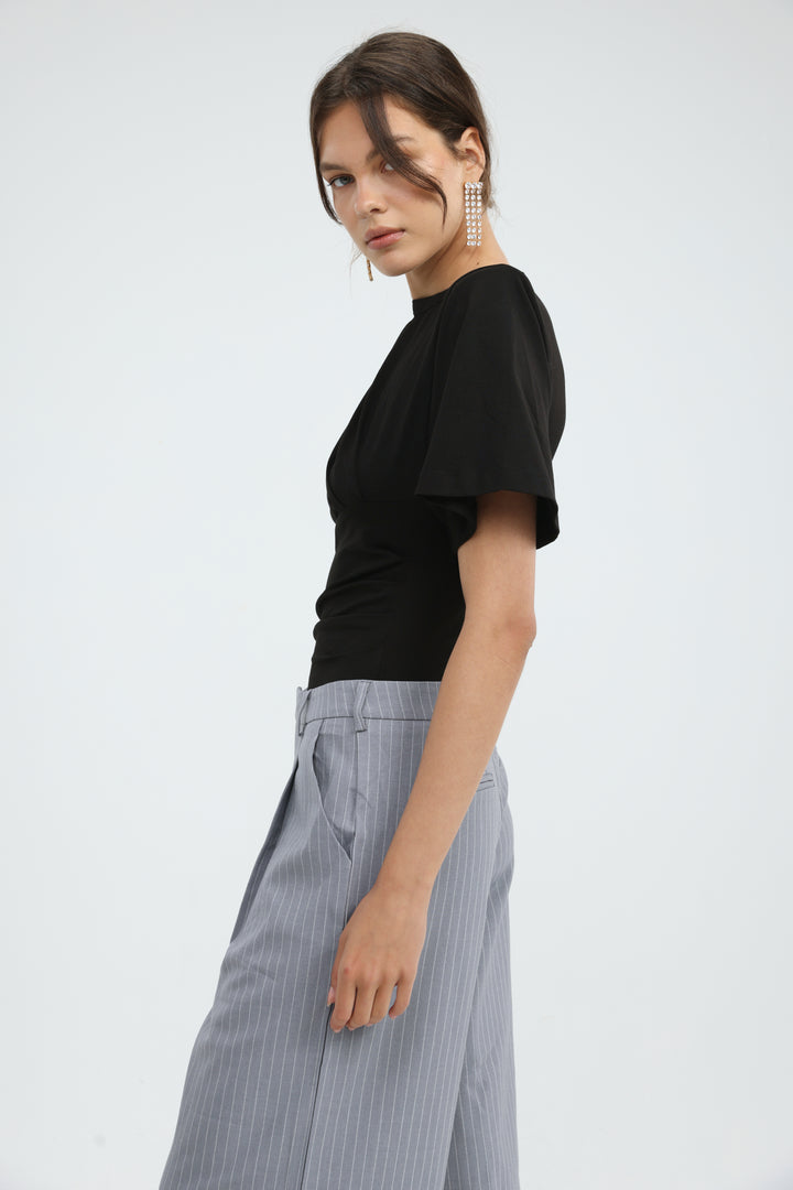 Priority Black Bodysuit