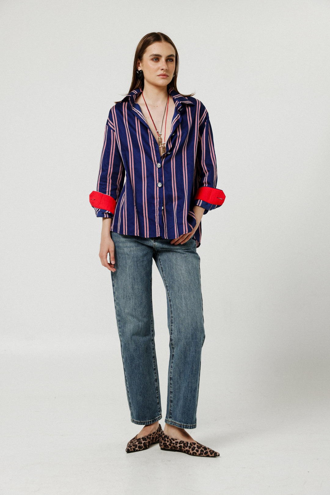 Crown Blue Buttoned Shirt