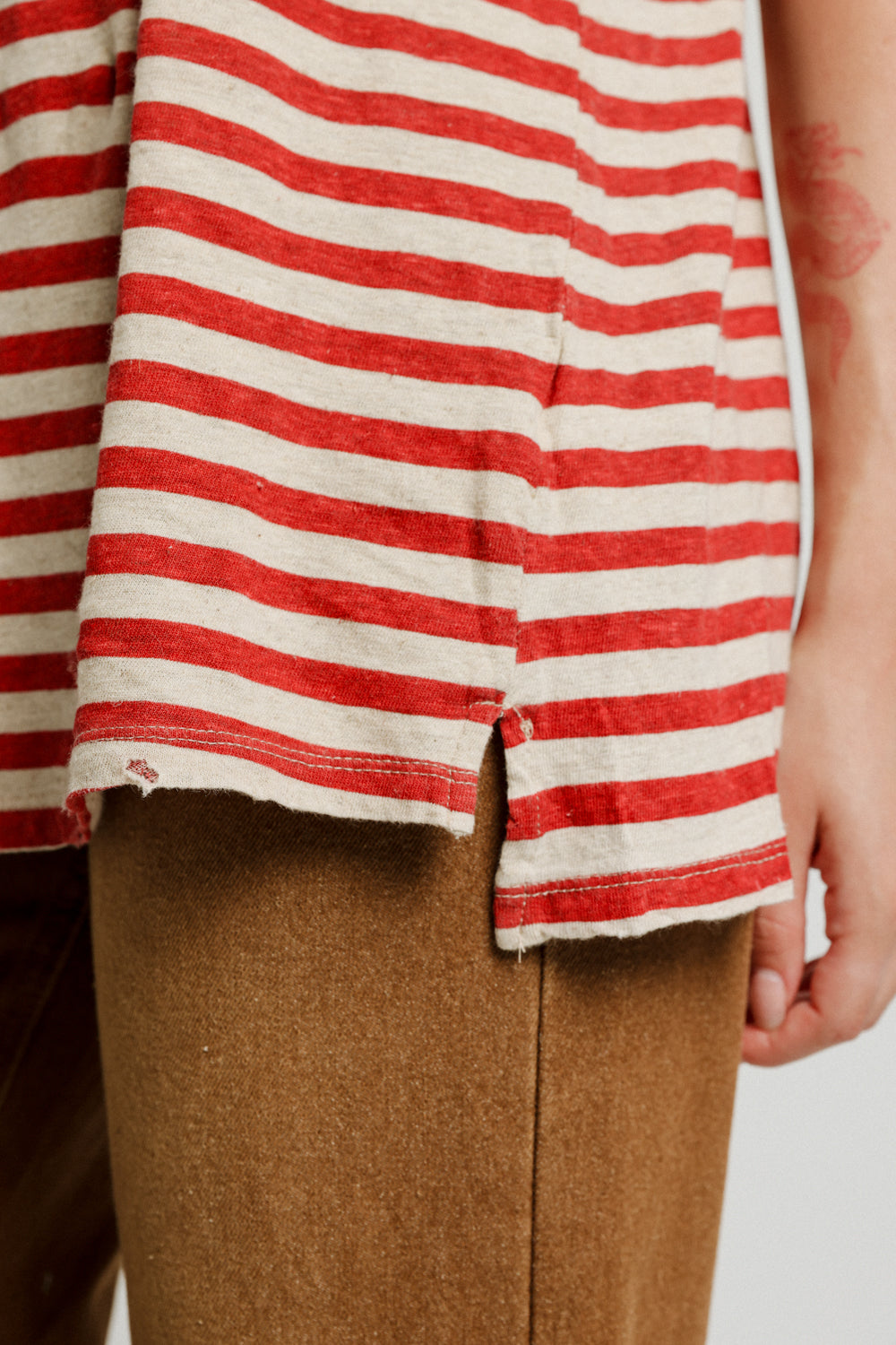 Vaycay Red Striped Tank