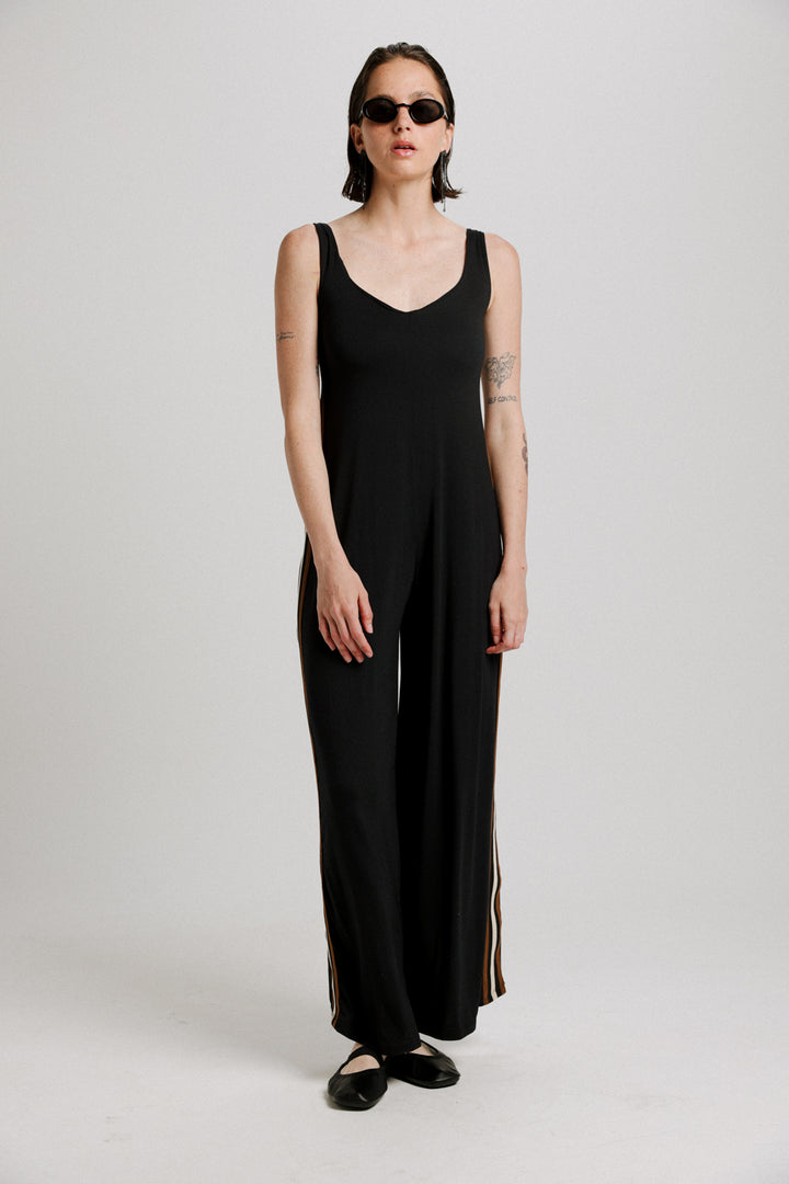 Magic Black Striped Jumpsuit