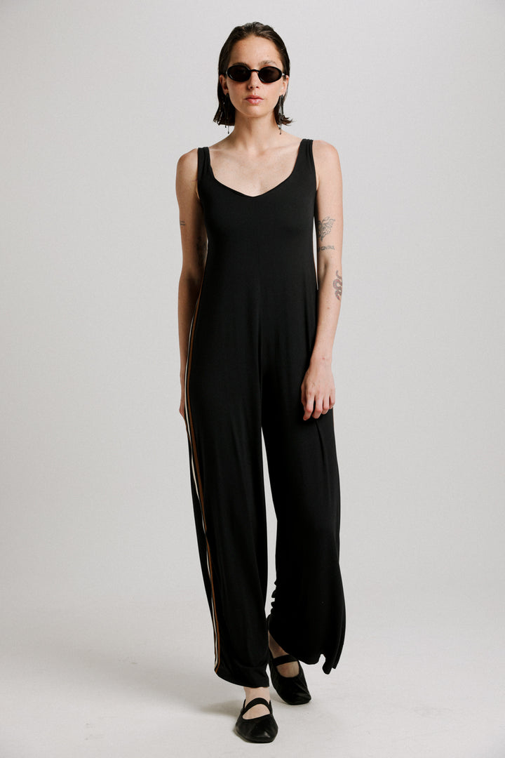 Magic Black Striped Jumpsuit