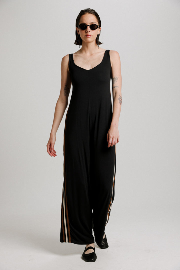 Magic Black Striped Jumpsuit