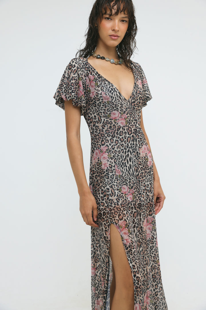 Rhodes Leopard Maxi Dress