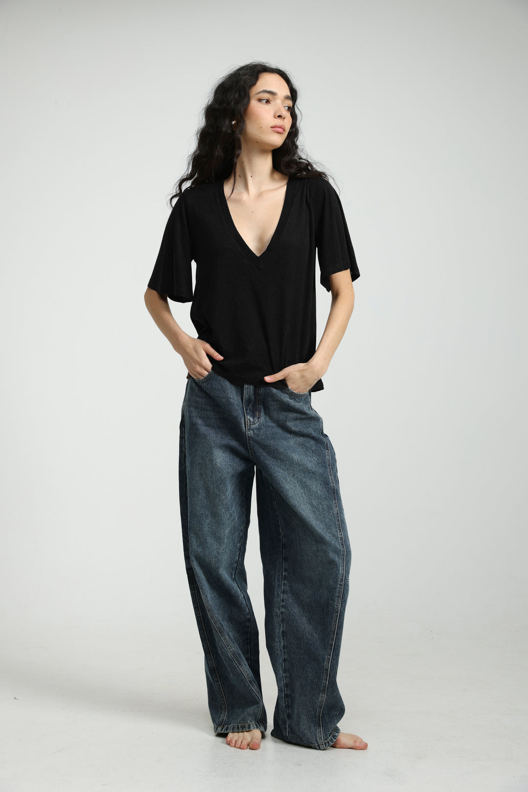 Clean25 Black V T-Shirt