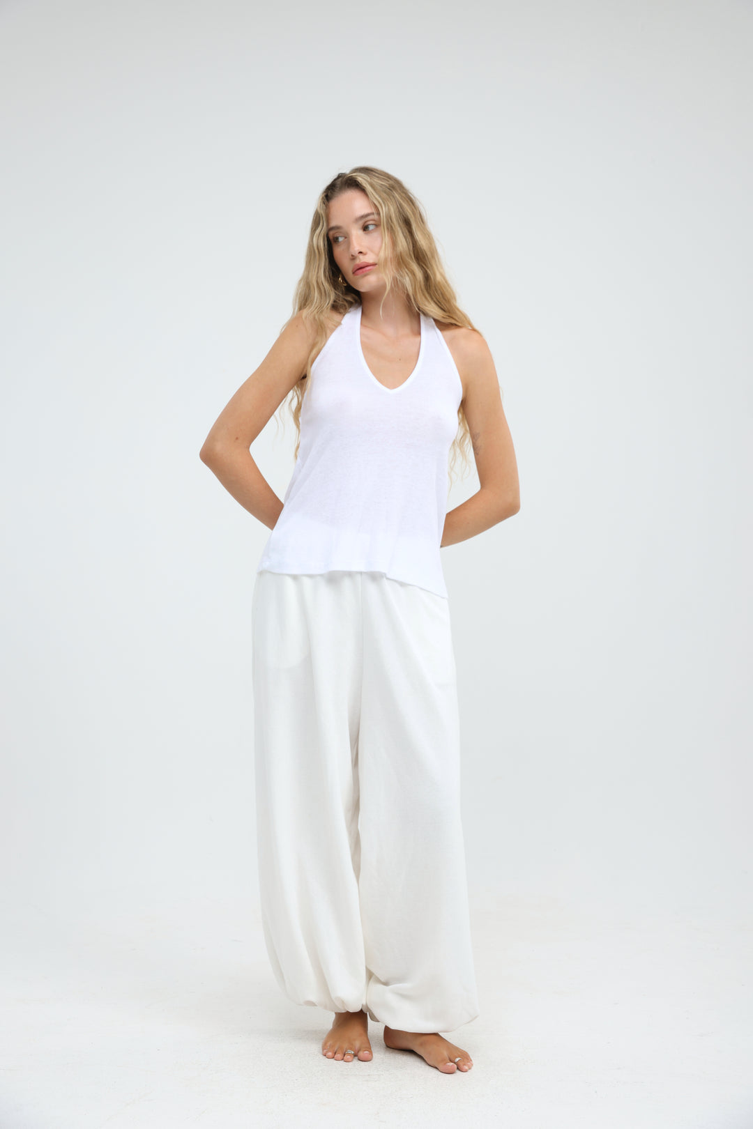 Clean58 White Halter Tank
