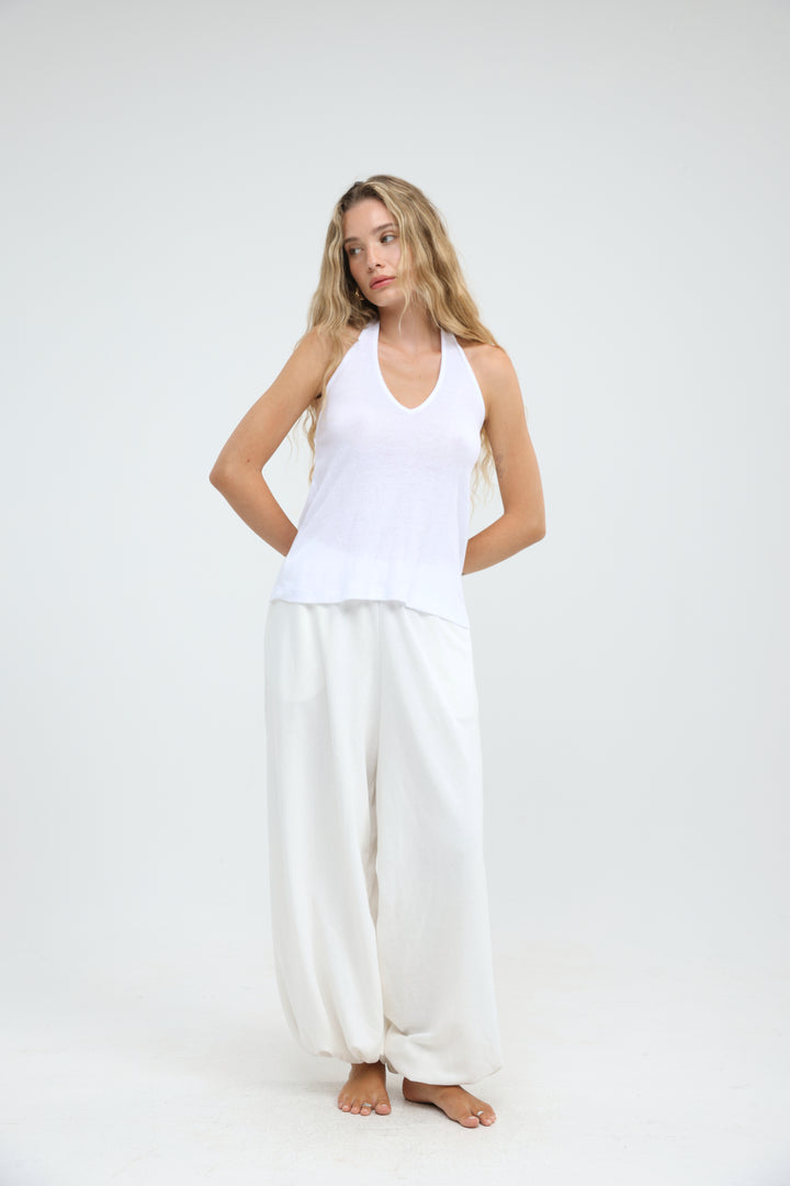 Clean58 White Halter Tank