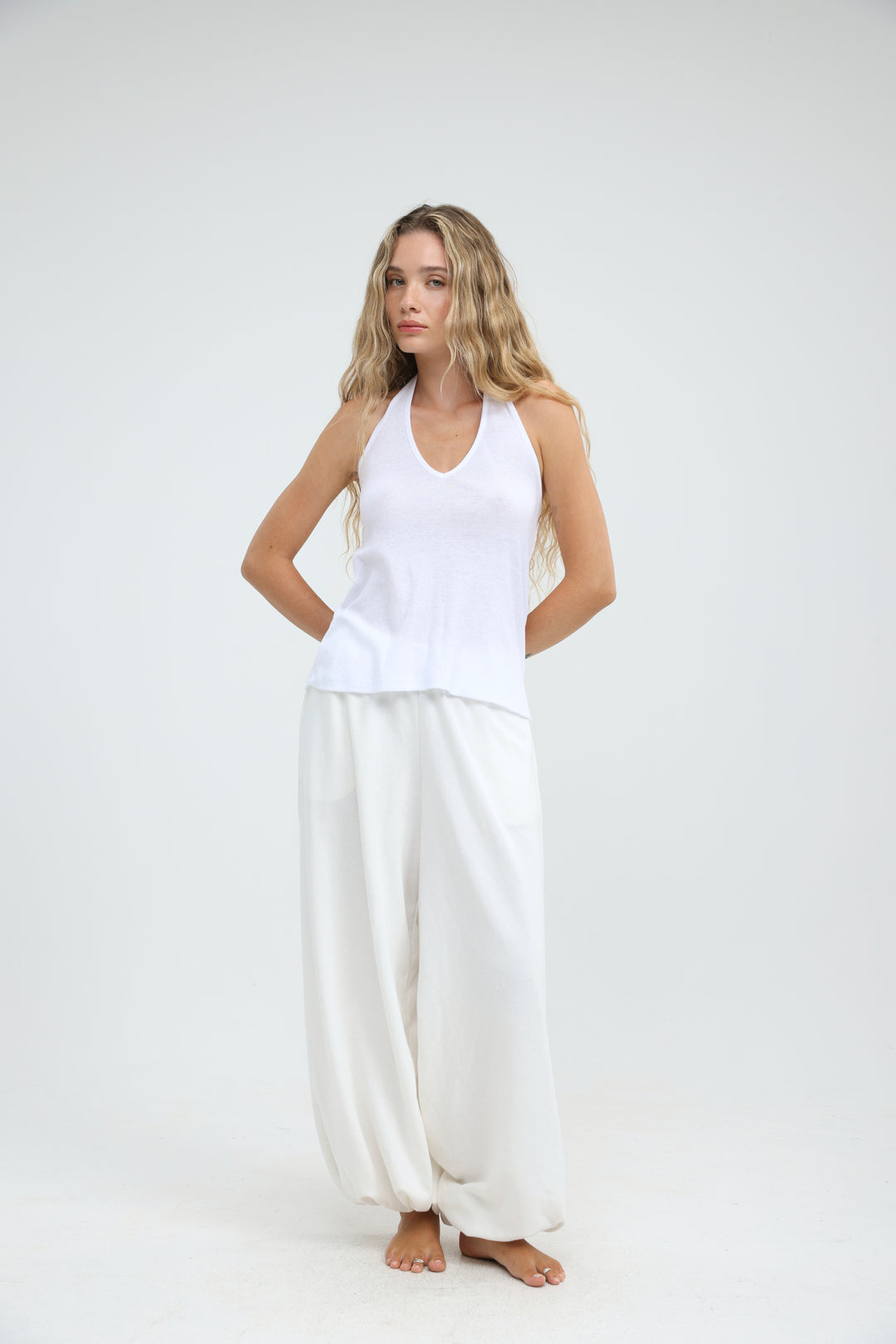 Clean58 White Halter Tank