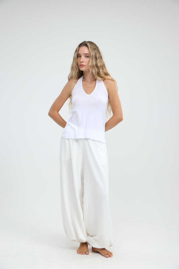 Clean58 White Halter Tank