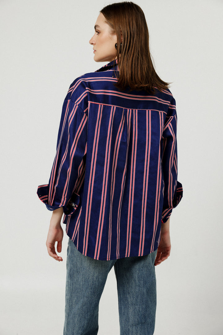 Crown Blue Buttoned Shirt
