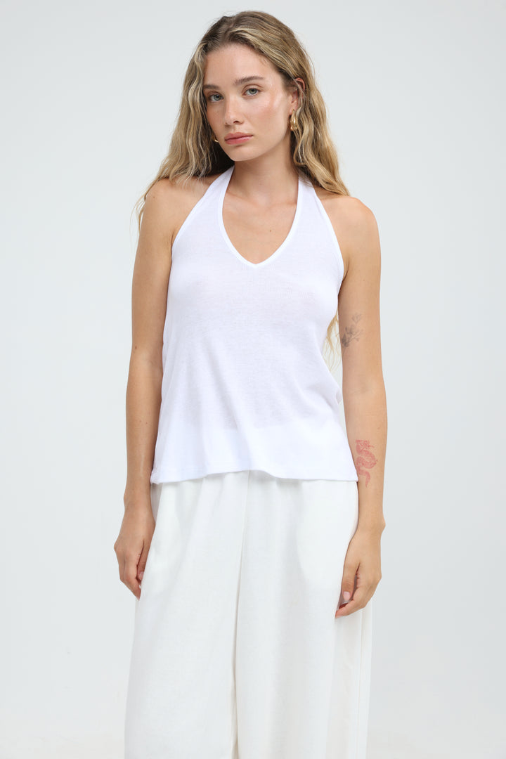 Clean58 White Halter Tank