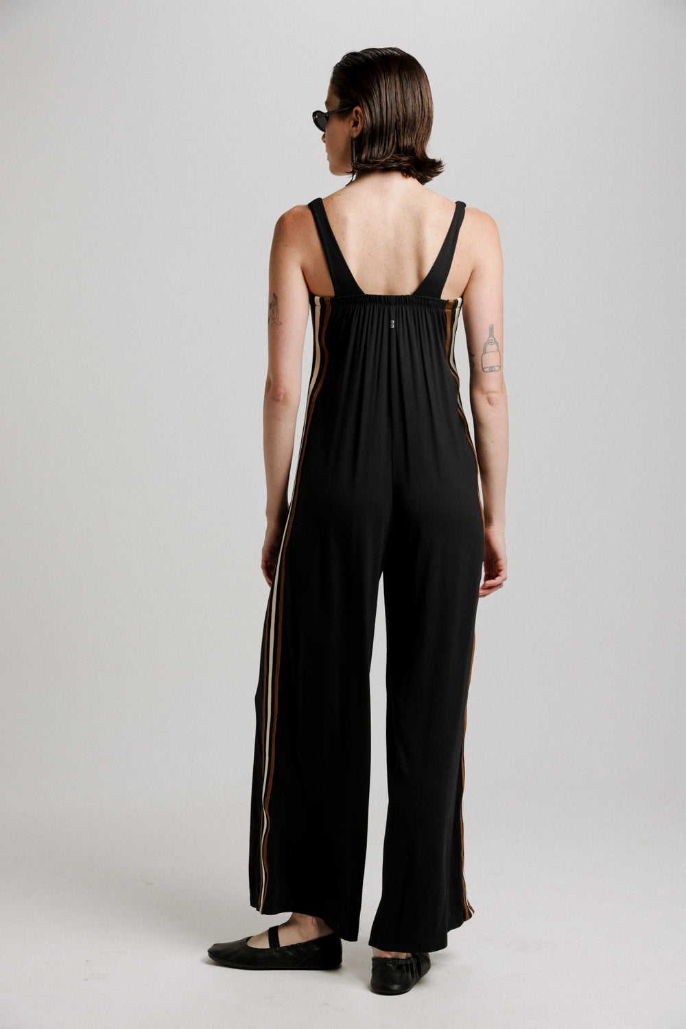 Magic Black Striped Jumpsuit