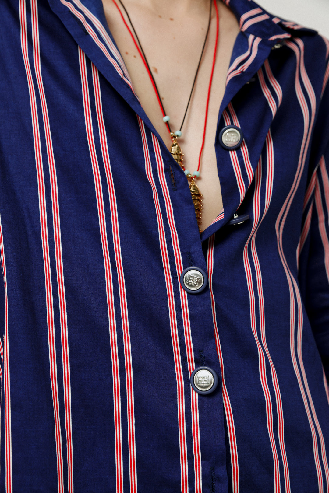 Crown Blue Buttoned Shirt