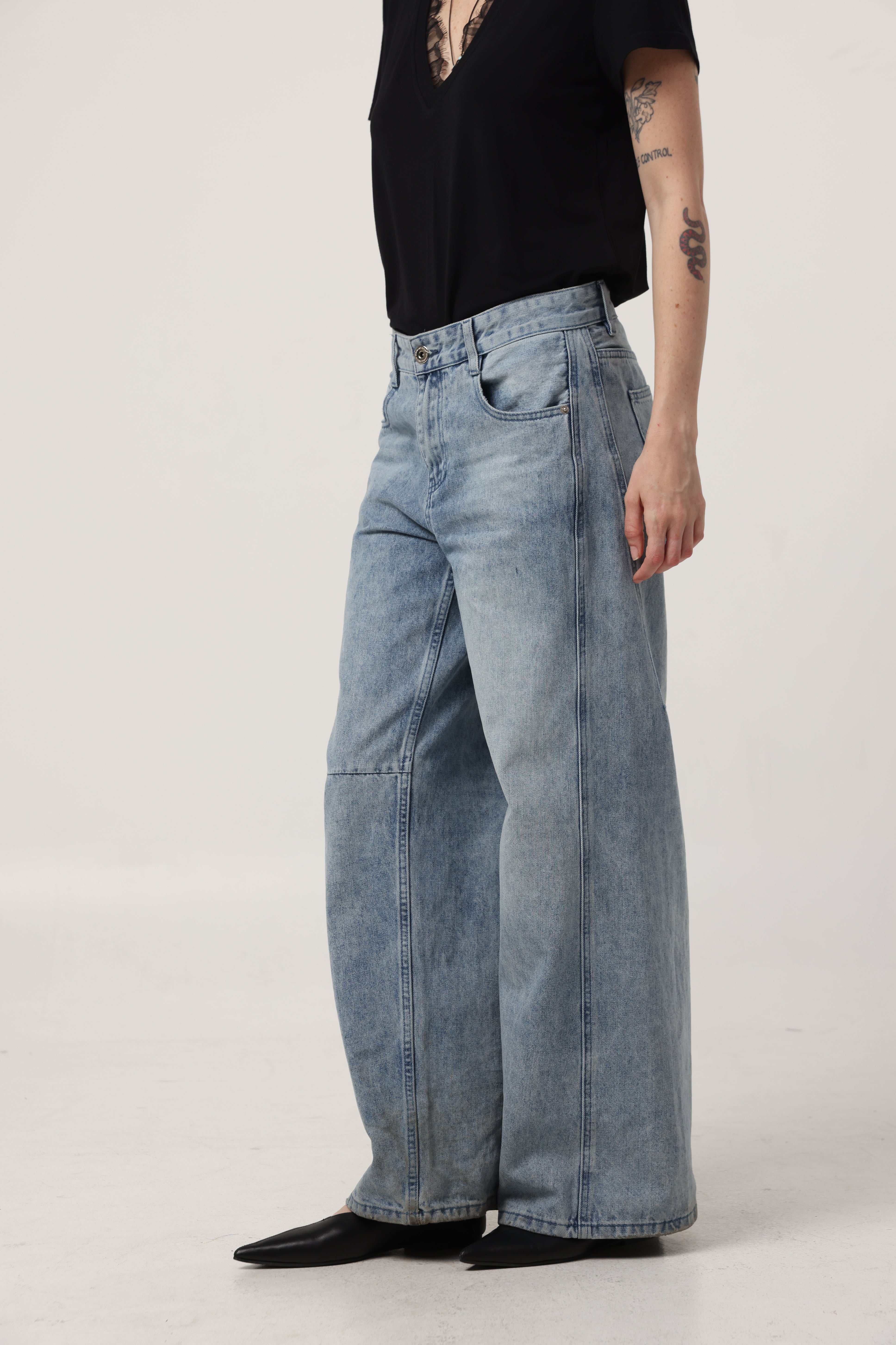 Star 604 Light Blue Wide Denim – SEESTARZ
