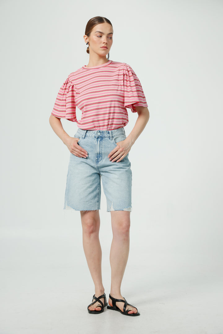 First Pink Stripes T-Shirt