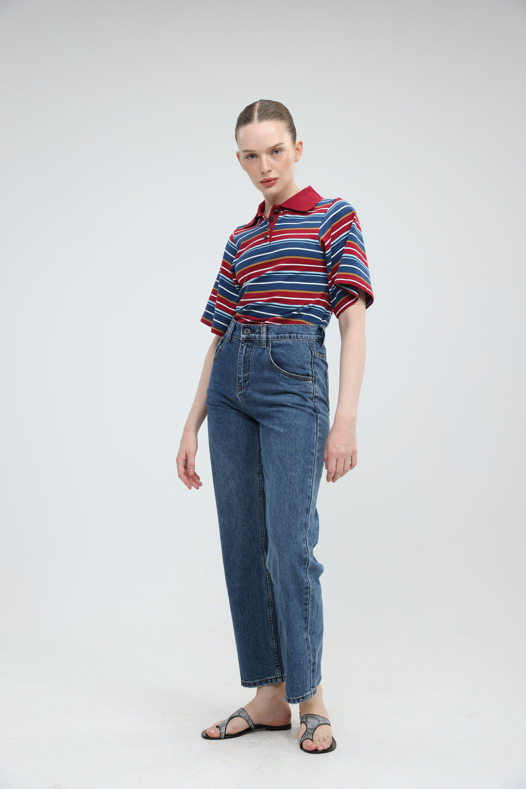 Sweet Wine Striped Polo