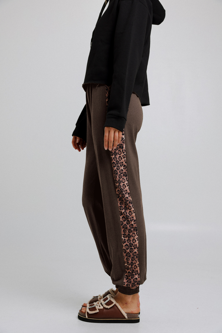 Brown&Floral Combo Joggers